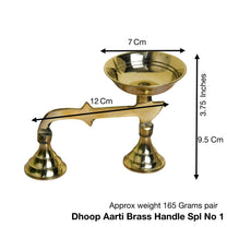 Pure Brass Kapoor Aarti Stand | 3.75 Inches, 165gm