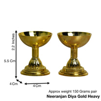 Brass Neeranjan Diya | 2.2 Inches | 150 gm