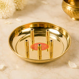 Pure Brass Agardan Plate, 0.8 inches, 70 gm