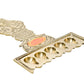 Pure Brass Flat Udupi Panch Aarti | Traditional Deepak for Pooja, Mandir & Home Temple | Spiritual Brass Diya for Rituals & Ceremonies | 320gm