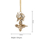 Brass Hanging Diya | Ethnic Big Peacock Design Oil Lamp (Medium, Pack of 1)