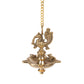Brass Peacock Hanging Diya | 5-Wick | Antique Finish | Pack of 1
