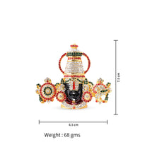 Tirupati Ring Balaji Stone Idol | 7.5 CM, Gold