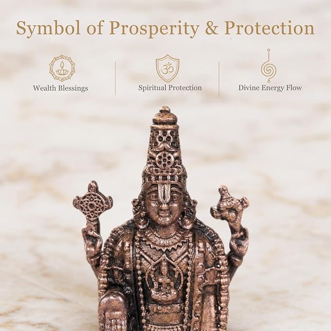 Copper Balaji Idol Spl, 30 Grams, 2.25 inches, Pack of 1 Piece