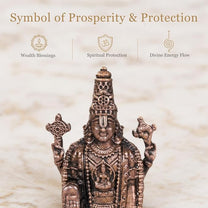 Copper Balaji Idol Spl, 30 Grams, 2.25 inches, Pack of 1 Piece