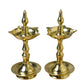 Pure Brass Udupi Kerala Fancy Diya | 10.25 Inches, Pack of 1 Pair