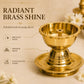 Pure Brass Akhand Diya | Handcrafted in India - 2.5 inches