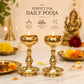 Pure Brass Udupi Nanda Bowl Long Table Diya, 4.25 inches Big, Pack of 2
