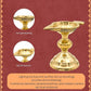 Brass Diya Aarti | 9x11 cm, 240 gm | Traditional Pooja Oil Lamp for Mandir & Festivals | Handcrafted Aarti Deepam with Sturdy Base | Decorative Spiritual Home & Temple Accessory