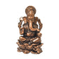 Copper Ganesha Idol, 1.6 Inches, 40g, Patina Antique Finish