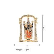 Tirupati Balaji Stone Idol | 3 Inches, Gold