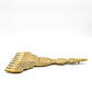 9 Flat Aarti Brass Pooja Lamp | 30x23 cm, 890 gm Traditional Handcrafted Aarti Deepam for Mandir & Festivals | Decorative Spiritual Home & Temple Accessory
