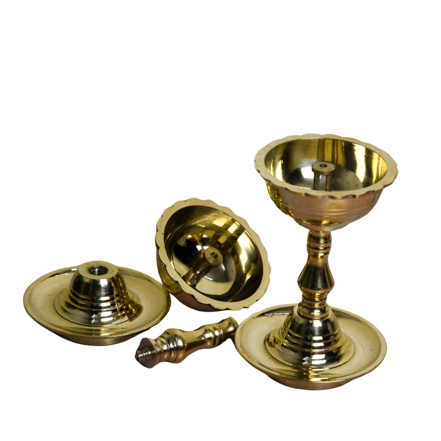 Brass Udupi Nanda Diya | Pack of 2 | 5 Inches | 510g