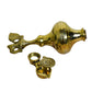 Pure Brass Oil Storage Hanging & Table Diya | 10 Inches, Brass Colour