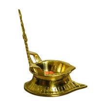 Brass Laxmi Gold Diya | 4.5 Inches | 200g