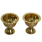 Brass Chanda Mukhi Nanda Jyot | 3 Inches (Pack of 1 Pair)