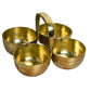 Brass Chowmukh Chopala Bowl Stand | 2 Inches, 100 gm