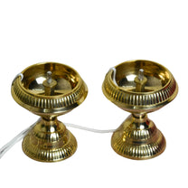 Pure Brass LED Bulb Light Electric Kuber Nanda Diya | 2.5 Inches, 200gm