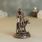 Dattatreya Idol | 160 gm ,8 inches Round Base Murti | Antique Finish Metal God Statue for Home Temple |