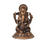 Copper Ganesha Idol | 1.2 Inch, 15 Grams | Patina Antique Finish