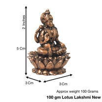 Copper Lakshmi Idol, 2 Inches, 100g
