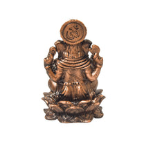 Copper Ganesha Idol, 1.6 Inches, 40g, Patina Antique Finish