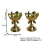 Pure Brass LED Bulb Light Kamal Design Electric Diya (3.25 Inches, 280g)