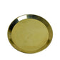 8-Inch Pure Brass Pooja Thali Set with Diyas, kumkum bowls, Aarti stand, Panchpatra with spoon, Karpoor aarti and Bell