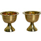 Brass Chanda Mukhi Nanda Jyot | 3 Inches (Pack of 1 Pair)