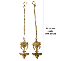 Pure Brass shanku Chakra Diya | Pair