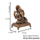 Copper Ganesha Idol with Patina Antique Finish, 1.6-Inch