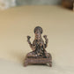 Peeta Lakshmi Idol | 60 gm Brass,5 inches  Finish Lakshmi Murti | Sitting Goddess Laxmi Statue for Home Temple.