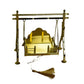 Pure Brass Jhula for Laddu Gopal | Bal Krishna Swing | 4x3 Inches