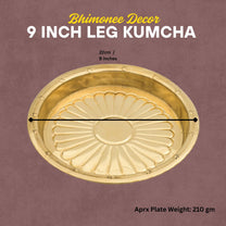 Brass Puja Thali | Traditional Gold Polish Pooja Thali for Aarti