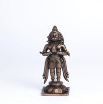 Hanuman Idol | 130 gm,7.5 inches  Hanuman New Model  | Standing Bajrangbali Murti for Pooja Room