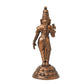 Copper Meenakshi Devi Idol with Patina Antique Finish, 3-Inch
