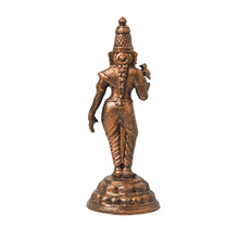 Copper Meenakshi Devi Idol with Patina Antique Finish, 3-Inch