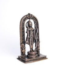 Prabavalli Ram Lala | 15 cm | 380gm Handmade Copper Idol | Antique Patina Finish | Lord Ram Murti Statue