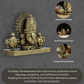 150 gm Balaji Face Panchloha Idol | Size 5 × 6 × 2.5 CM | Handcrafted Tirupati Balaji Divine Face for Home & Temple Décor