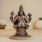 NM Lakshmi Narayana | 8 cm | 320gm Handmade Copper Idol | Antique Patina Finish | Lakshmi Vishnu Murti Statue | Pooja Mandir Home Decor