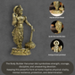 Body Builder Hanuman Panchloha Idol | Size 8 cm | Approx 150 Gram | Handmade Hindu Religious Statue for Home Temple and Pooja