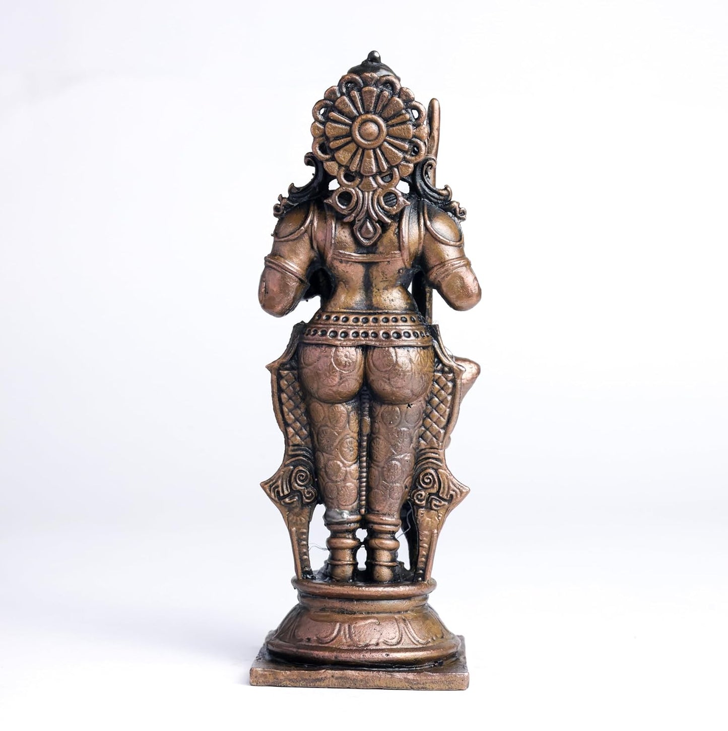 Udupi Krishna with Snake | 12 cm | 410gm Handmade Copper Idol | Antique Patina Finish | Lord Krishna Murti Statue | Pooja Mandir Home