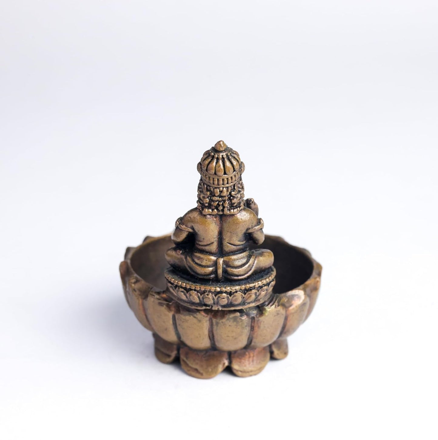 Kuber Urli 160gm | 2.7-Inch Handmade Copper Idol | Patina Antique Finish | Kuber Urli for Pooja Ghar