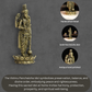 Vishnu Panchloha Idol | Size 8 cm | Approx 100 Gram | Handmade Traditional Hindu Religious Statue for Home Temple and Pooja