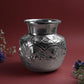 Ashtalakshmi Chambu for Pooja & Ritual Use | Silver Finish Embossed Goddess Lakshmi Kalash Water | Silver finish | Size 12.7 cm Height