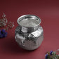 Ashtalakshmi Chambu for Pooja & Ritual Use | Silver Finish Embossed Goddess Lakshmi Kalash Water | Silver finish | Size 12.7 cm Height