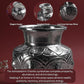 Ashtalakshmi Chambu for Pooja & Ritual Use | Silver Finish Embossed Goddess Lakshmi Kalash Water | Silver finish | Size 12.7 cm Height