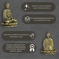 Budda Panchloha Idol 6 cm Height | Solid Panchaloha Meditation Statue for Home Décor, Pooja, Office & Gifting
