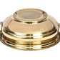 Pure Brass Urli Bowl | Solid Plain Design | 6.25" Decorative Urli (500 ML) for Home & Pooja Décor | Traditional Uruli for Floral & Festive Decoration