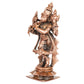 6-Inch Handmade Copper Chaturbhuj Krishna Idol | Patina Antique Finish | 675 gm | 1 Pc